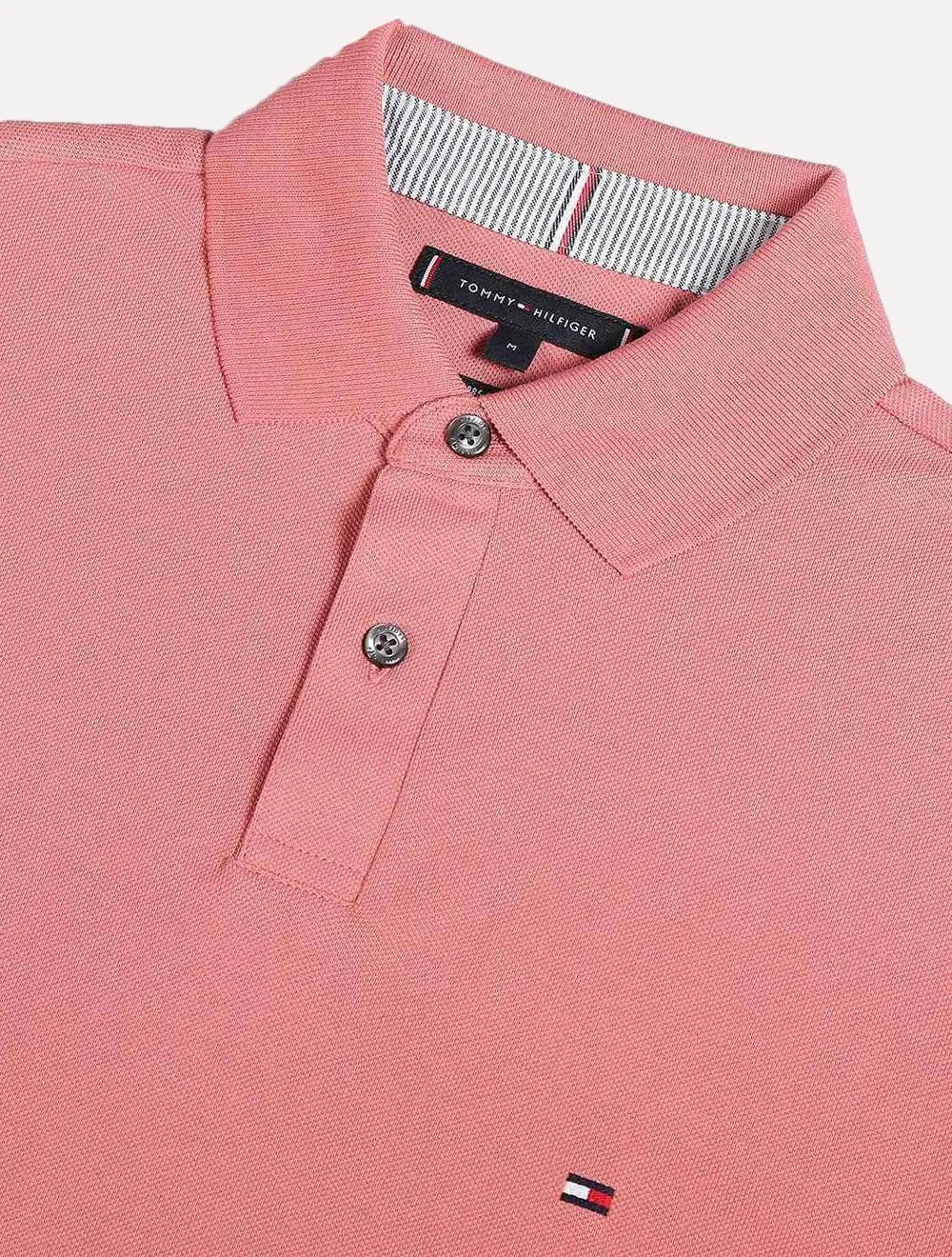 Polo Tommy Hilfiger Masculina Regular Piquet 1985 Rosé