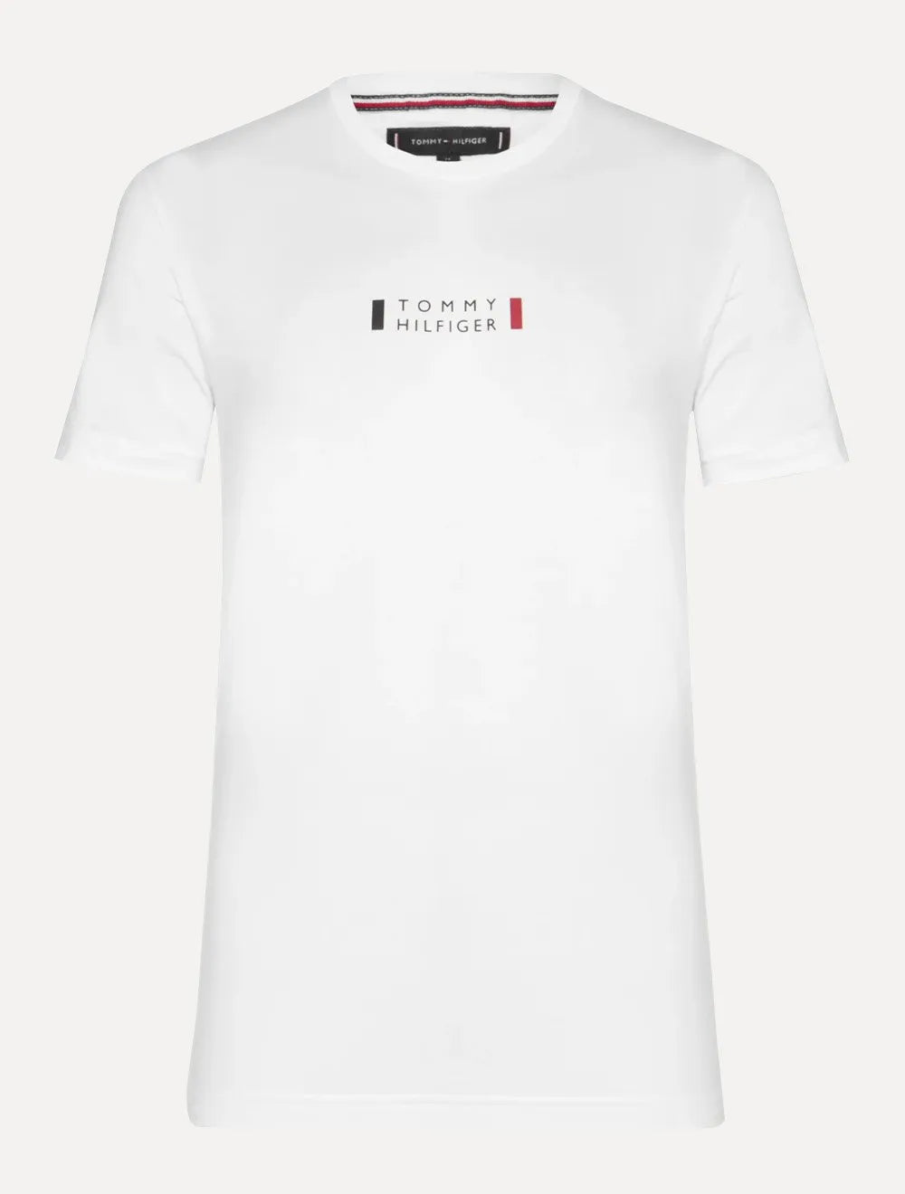 Camiseta Tommy Hilfiger Masculina Stack Center Brand Love Print Branca