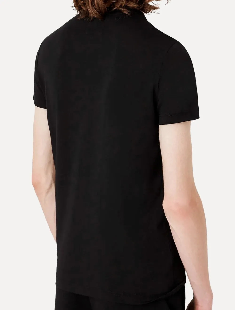 Camiseta Emporio Armani Masculina Essential Minimalist Micro Patch Preto