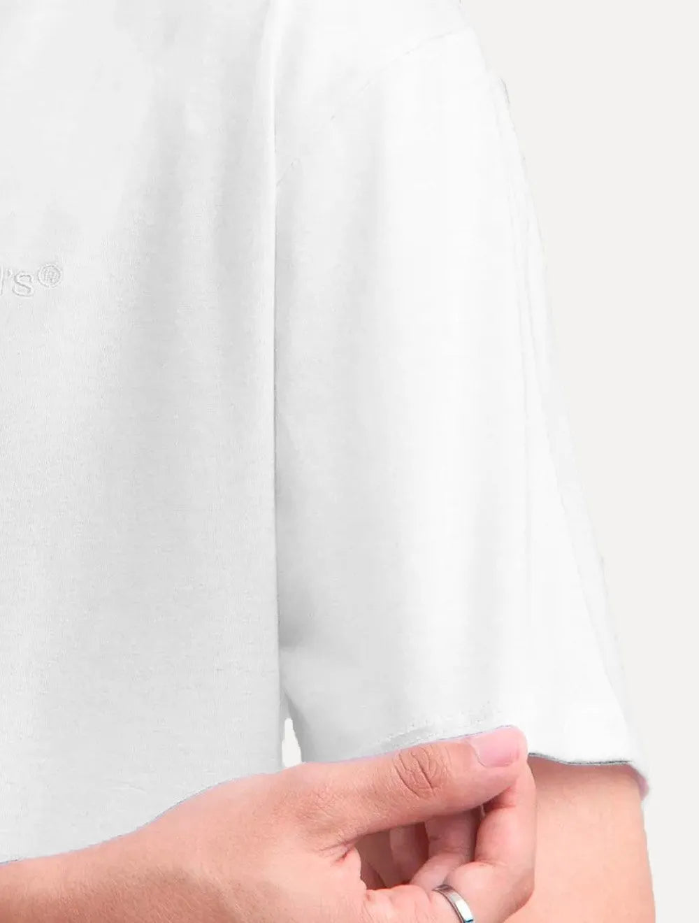 Camiseta Levis Masculina Standard Fit Pima Mono Logo Branca
