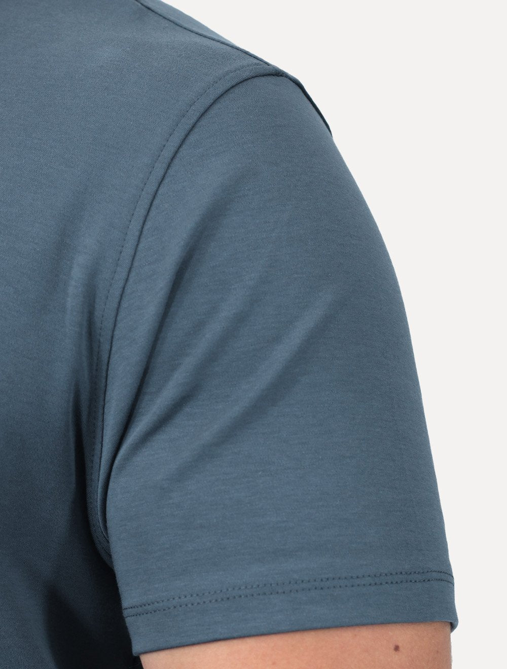 Camiseta Aramis Masculina Basic Lisa Mono Liquid Cotton Azul Médio