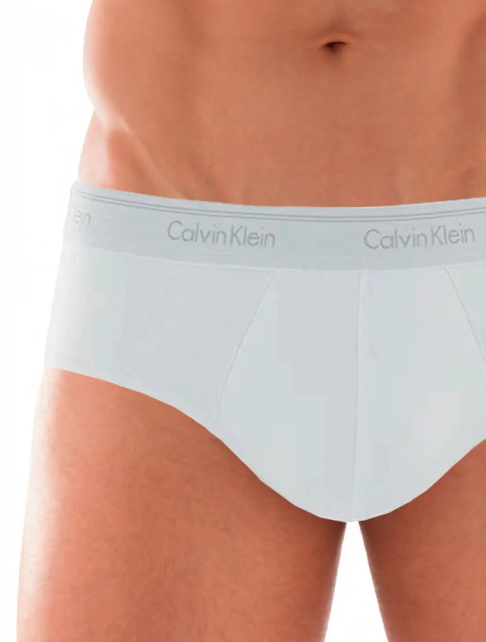 Cueca Calvin Klein Brief C11.01 BR00 Cotton Stretch Classic Branca Pack 2UN