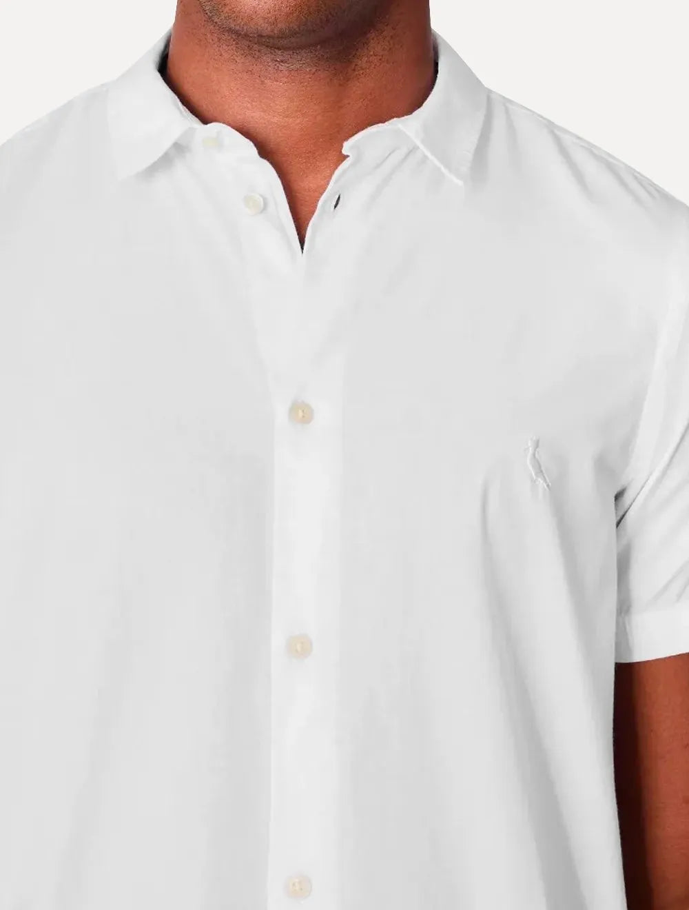 Camisa Reserva Masculina Manga Curta Nova Paraty Branca