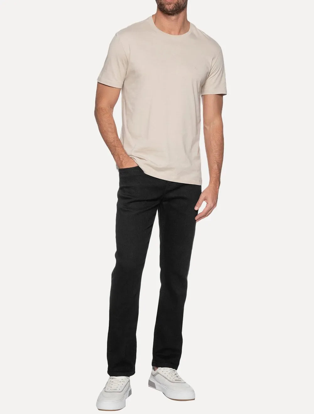 Calça Aramis Jeans Masculina Regular Black Kombat Preta