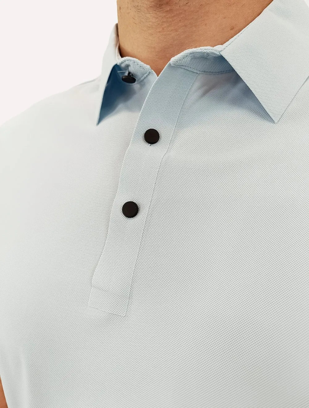 Polo Pacific Blue Masculina Basic Azul Claro