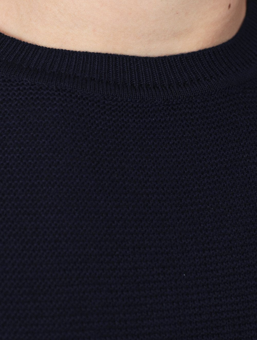 Suéter Dixen Masculino Tricot Basico Gola Careca Azul Marinho