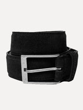 Cinto Dudalina Masculino Couro Camurça Preto