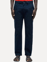 Calça Osklen Masculina Alfaiataria Comfort Paper Azul Marinho