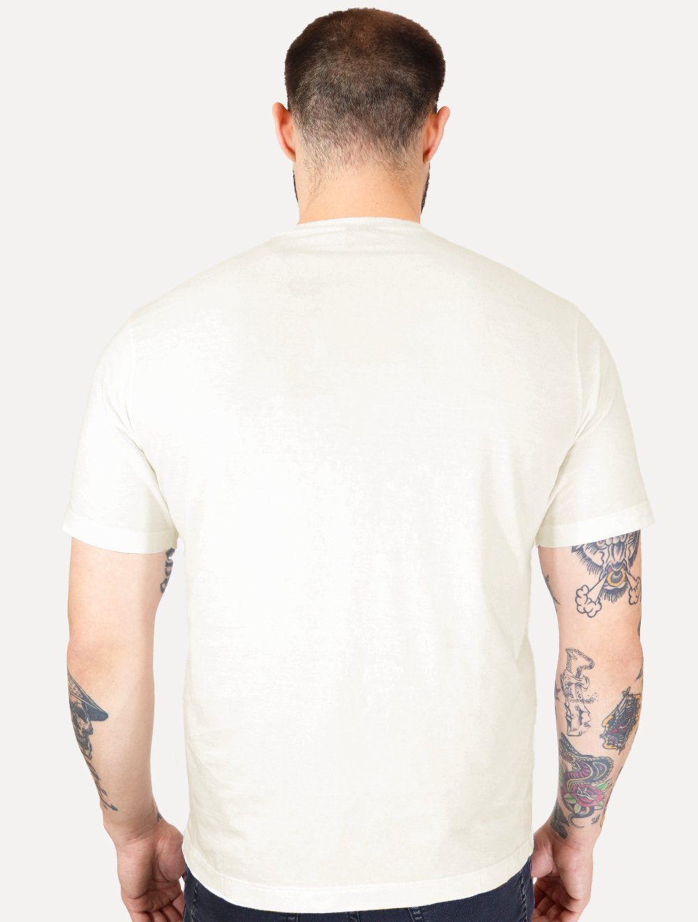 Camiseta Aramis Masculina Regular Outline Off-White