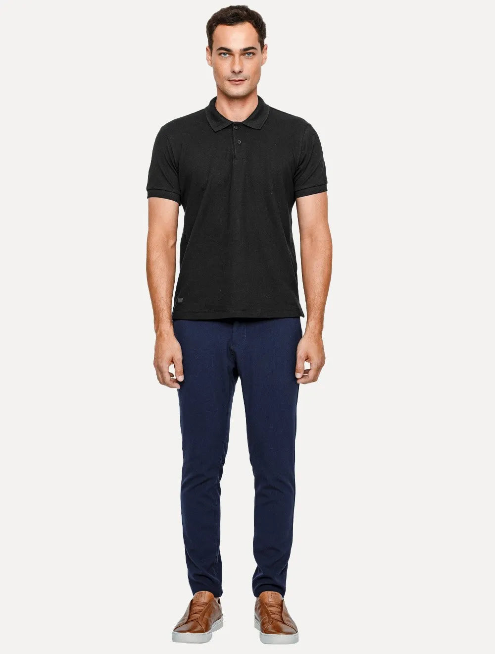 Polo King & Joe Masculina Travel Pack Tech Viscose Premium Preta