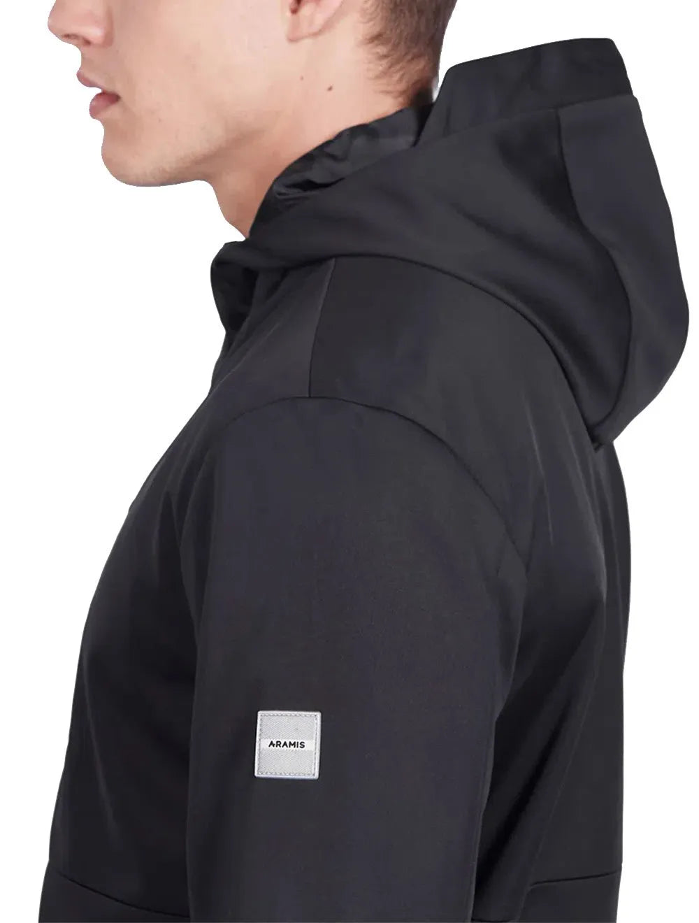 Jaqueta Aramis Masculina Nylon Hoodie Liquid Repeller Preta