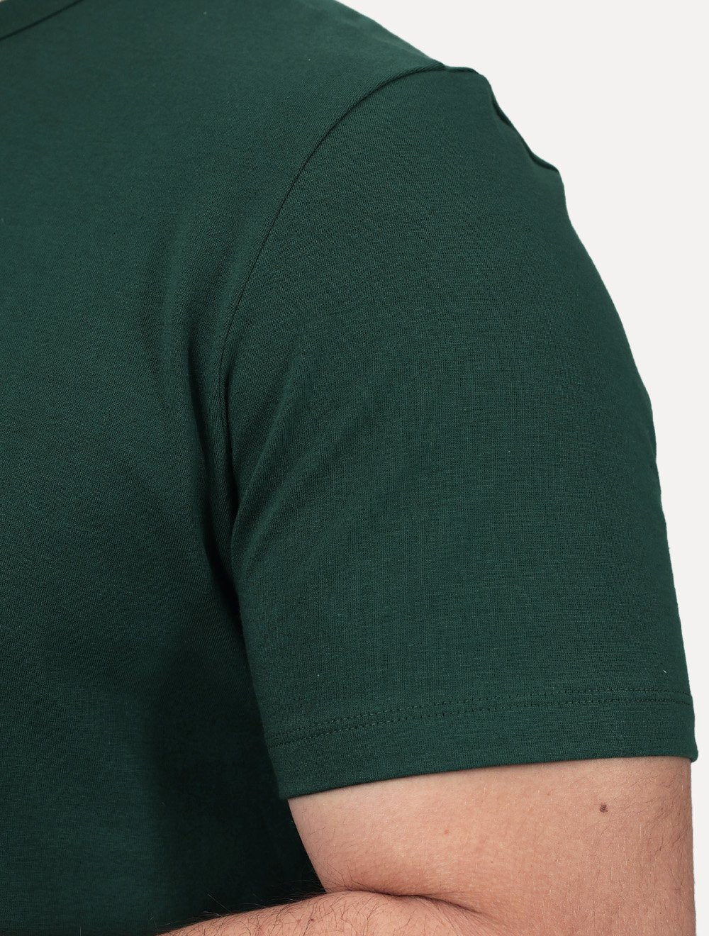 Camiseta Calvin Klein Jeans Masculina Lisa Cotton Verde Escuro