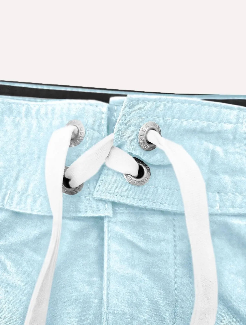 Bermuda Osklen Masculina Beachwear Logo Old Srfng Azul Claro