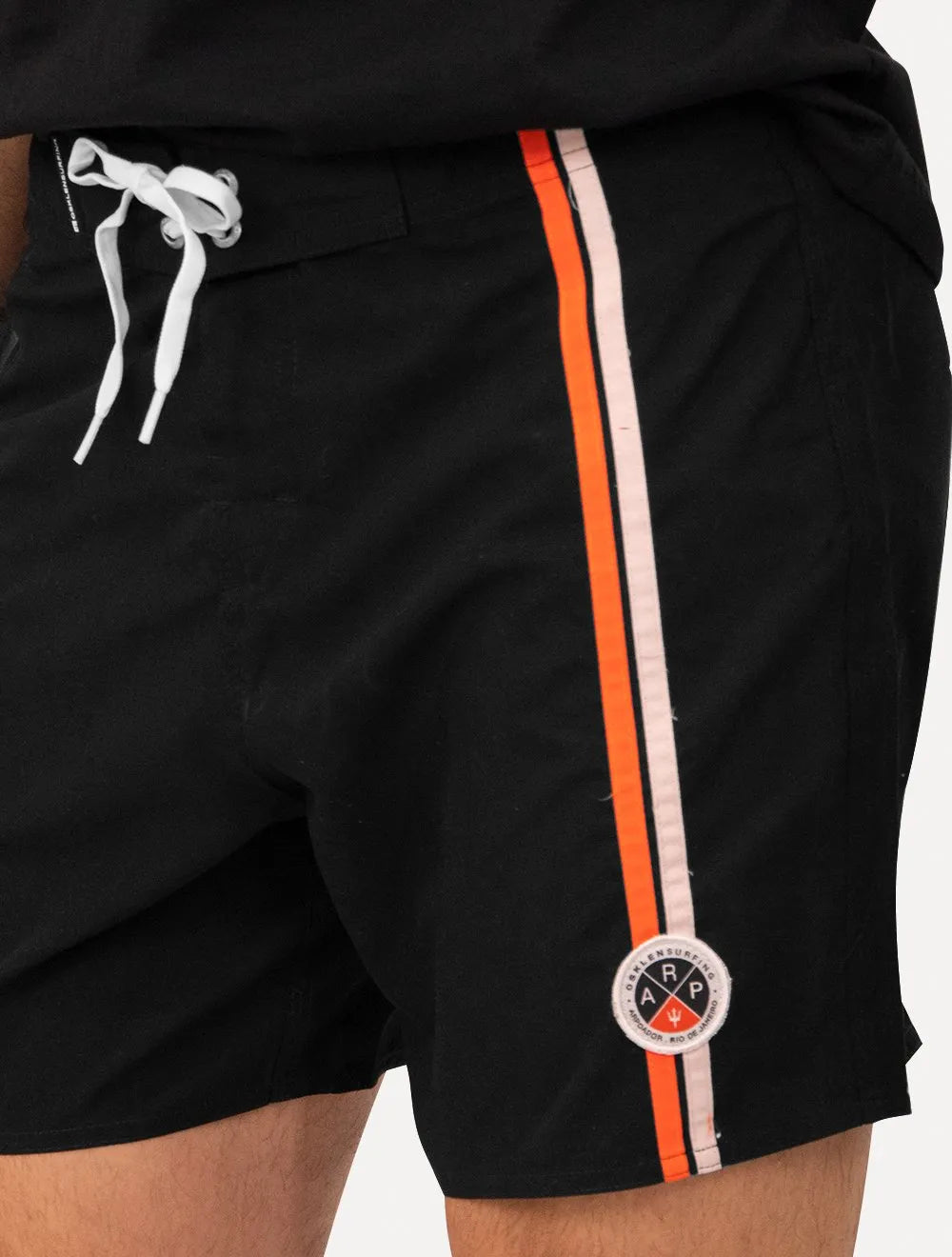 Bermuda Osklen Masculina D'Água Surf Vintage Patch Preta