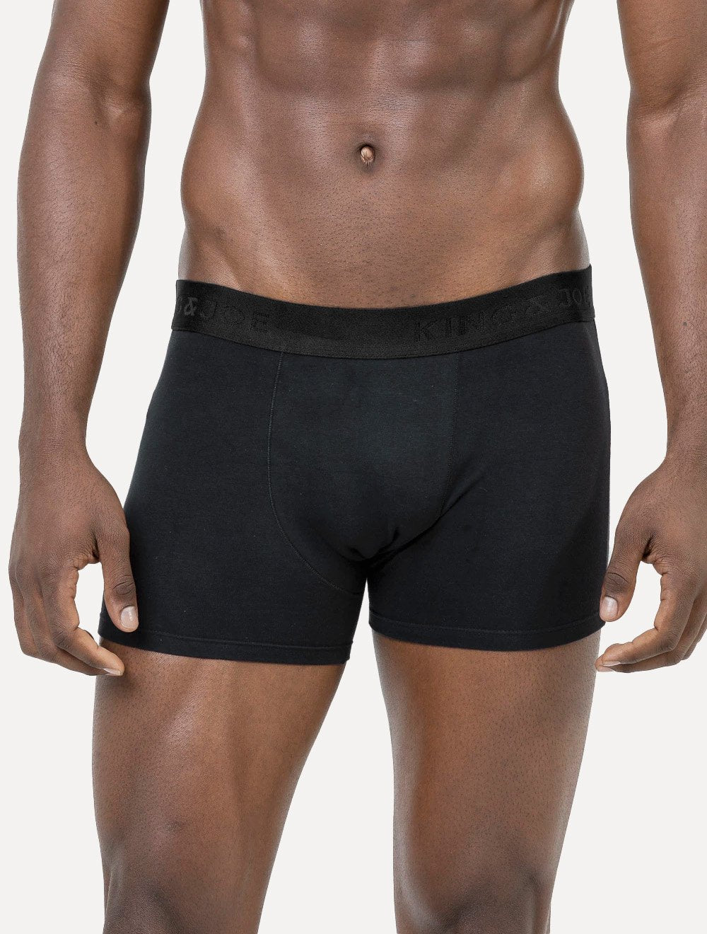 Cueca King & Joe Boxer Lisa Black Logo Preta Pack 2UN AC26701 00003