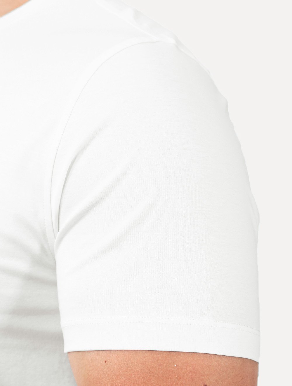 Camiseta Aramis Masculina Basic Silk Blend Modal Branca