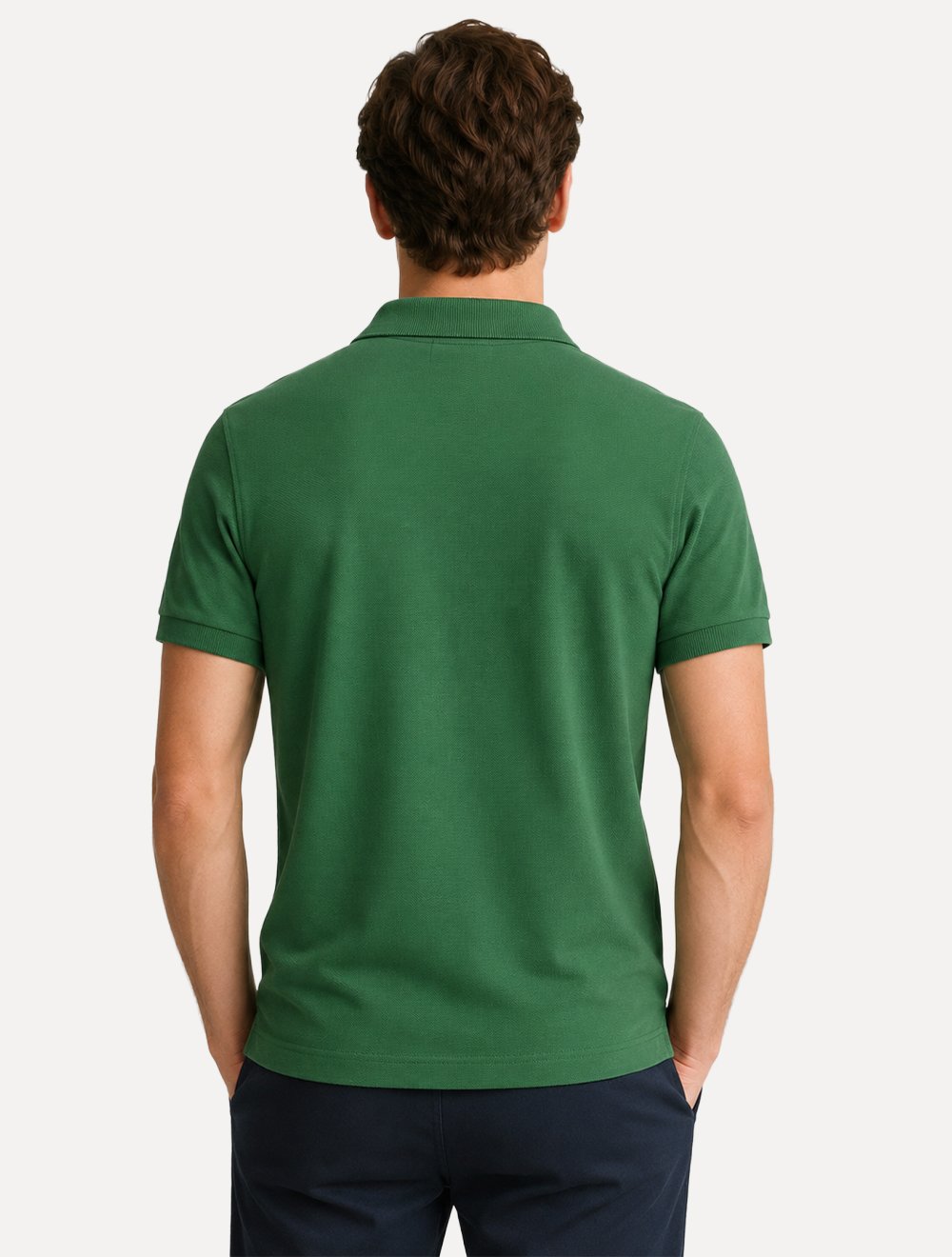 Polo Tommy Hilfiger Masculina Slim Piquet 1985 Street Verde