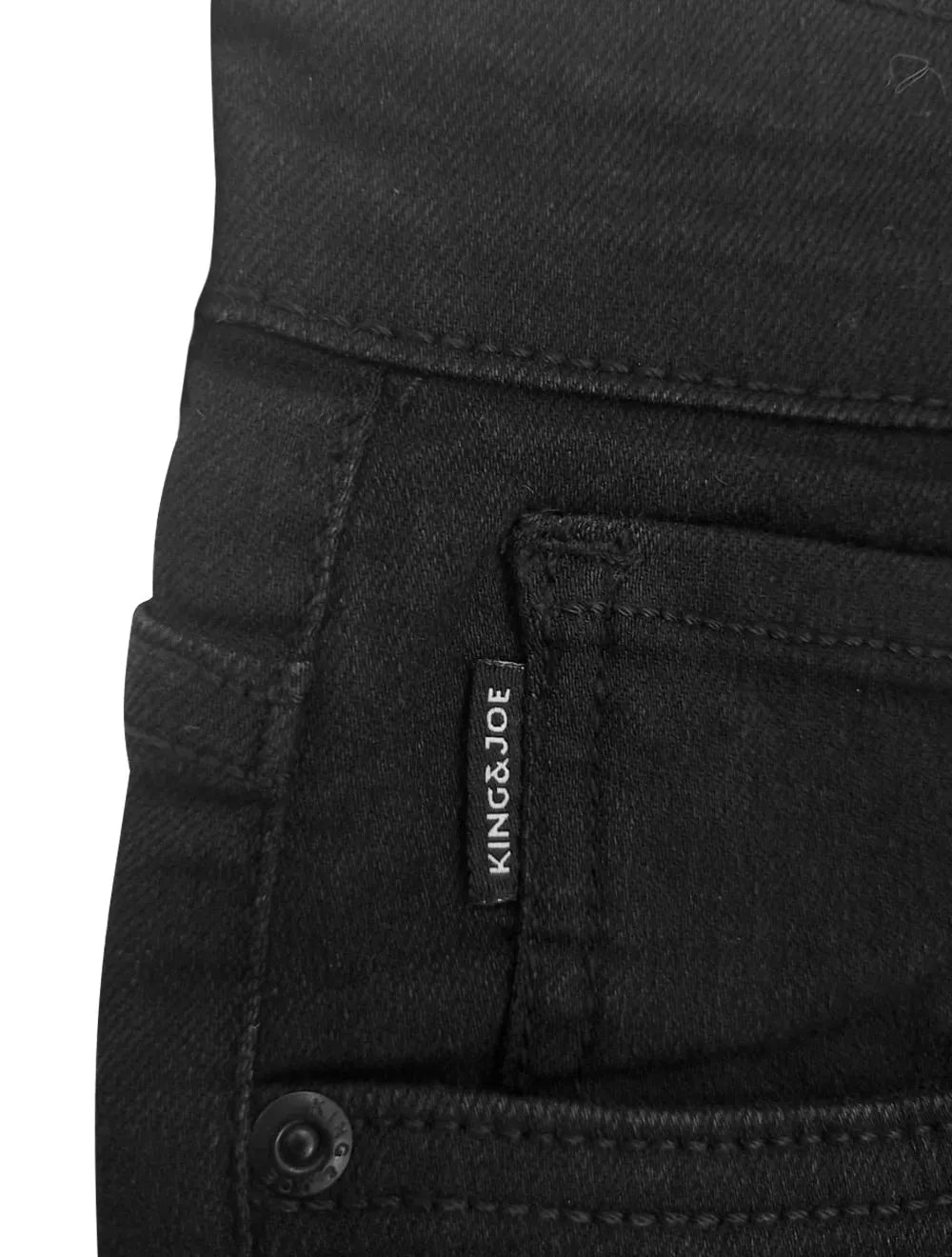 Bermuda King & Joe Jeans Masculina Slim Flex Detroit Black Preta