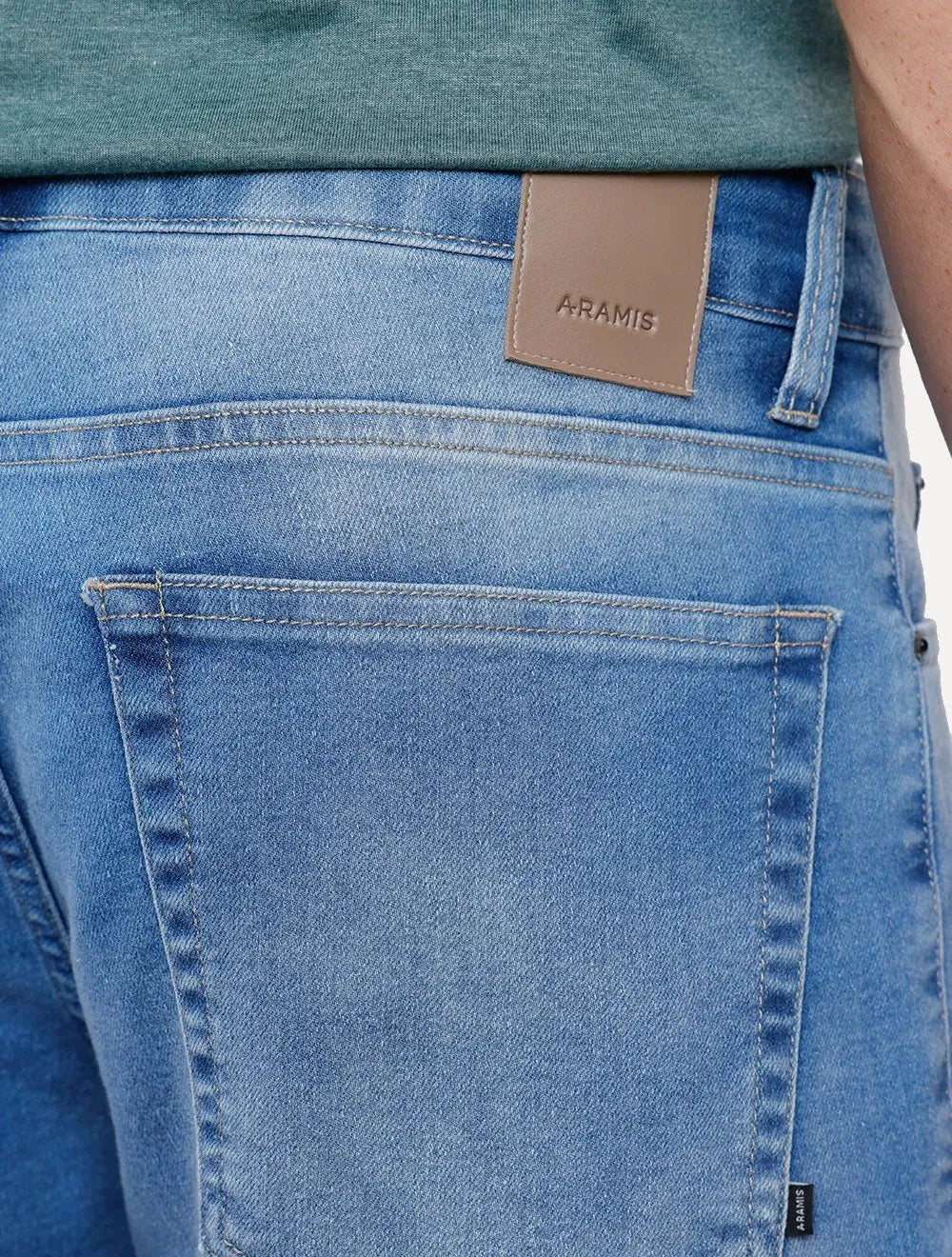 Bermuda Aramis Jeans Masculina Five Pockets Medium Sky Clara