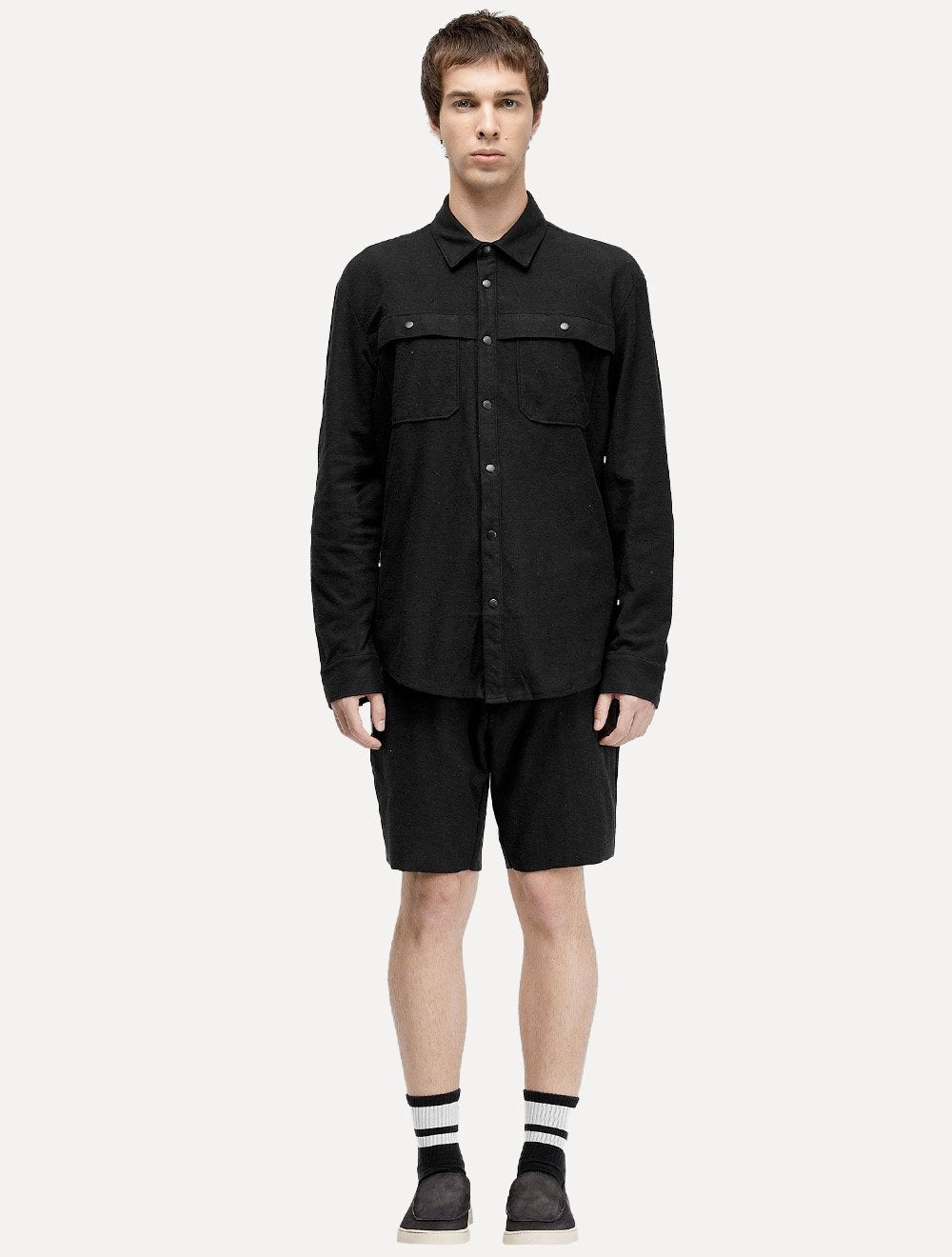 Bermuda Osklen Masculina Moletom Rustic E-Basics Preta