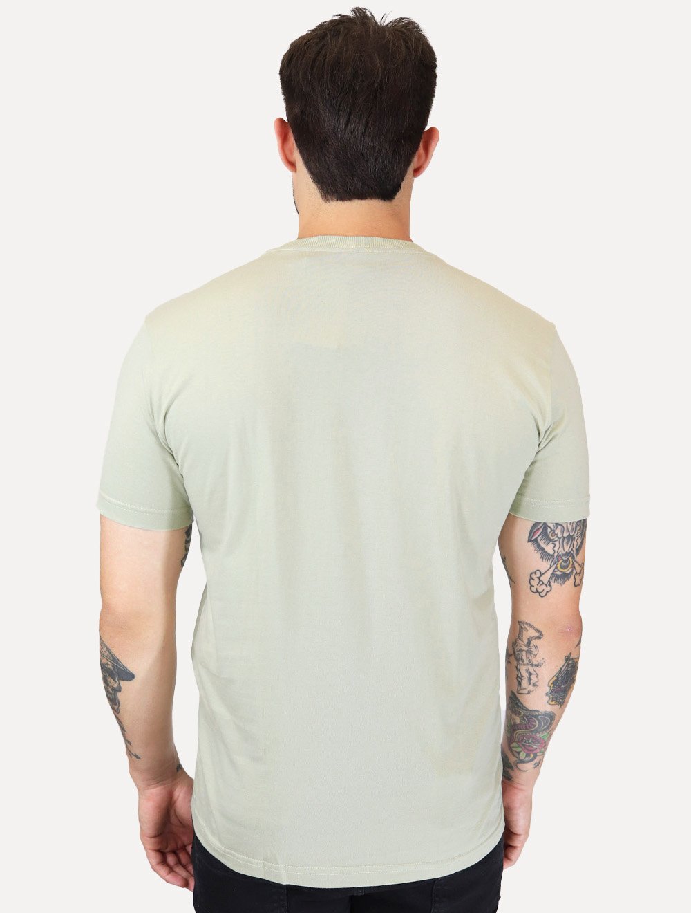 Camiseta King & Joe Masculina Good Day Logo Peito Verde Claro