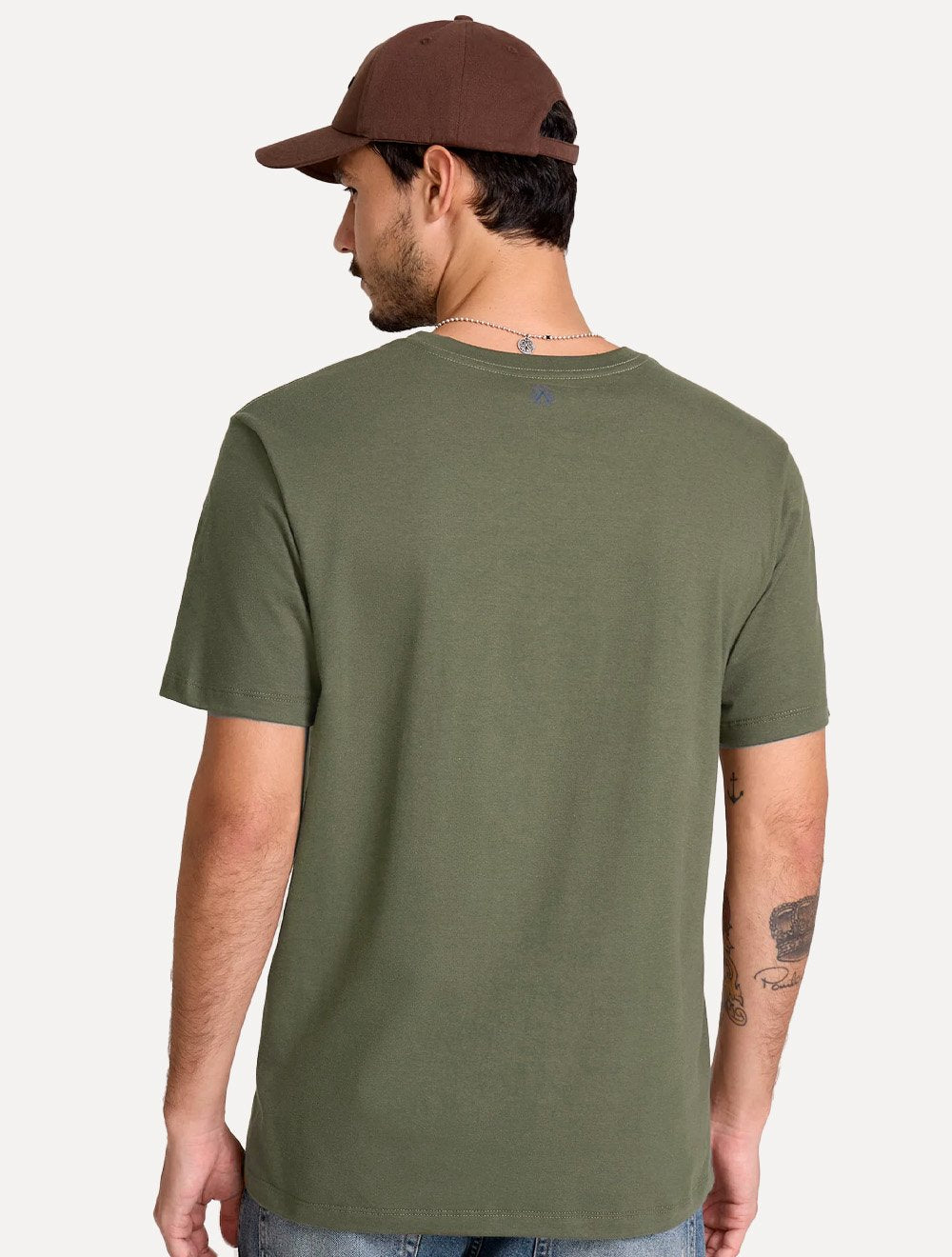 Camiseta John John Masculina Regular Fit Basic Lisa Verde Militar