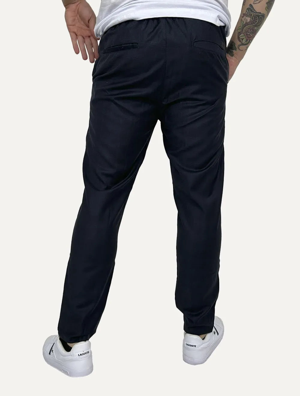Calça John John Masculina Xadrez Nicolas Blue Azul Marinho