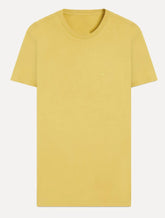 Camiseta Ellus Masculina Cotton Fine Classic Logo Mostarda