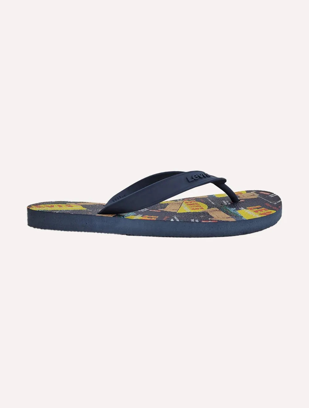 Chinelo Levis Logo Red Tab Azul Marinho