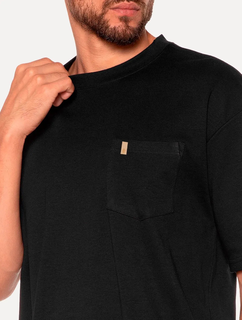 Camiseta Von der Volke Masculina Origineel Soft Pet Preta