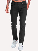 Calça King & Joe Jeans Masculina Slim Flex Black Preta