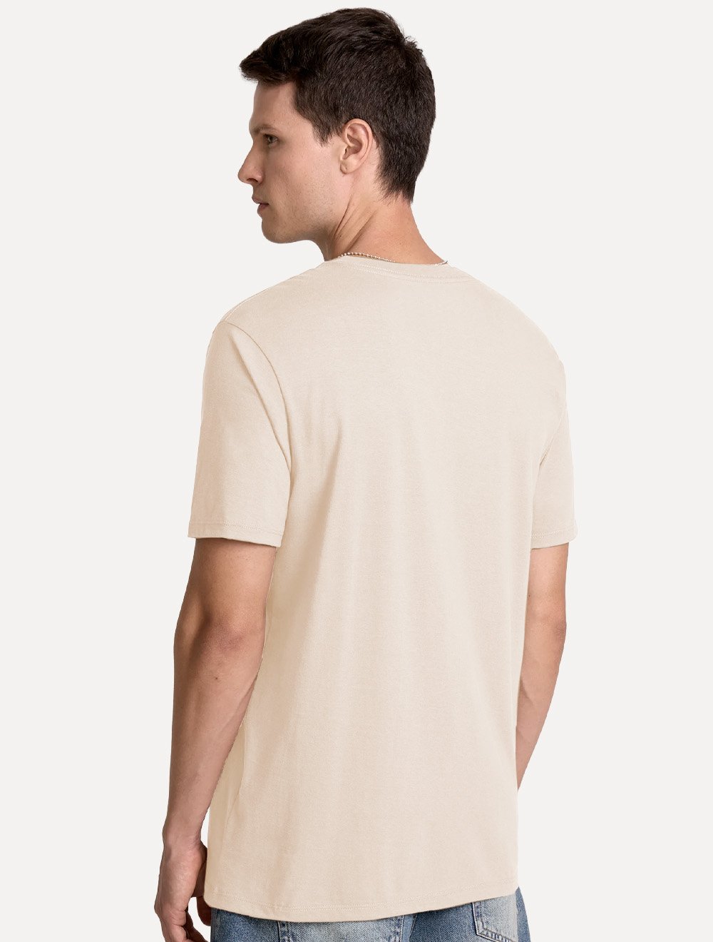 Camiseta John John Masculina JJ Basic Logo Rusty Areia