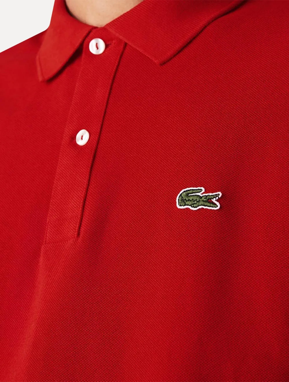 Polo Lacoste Masculina Slim Fit Classic Vermelha