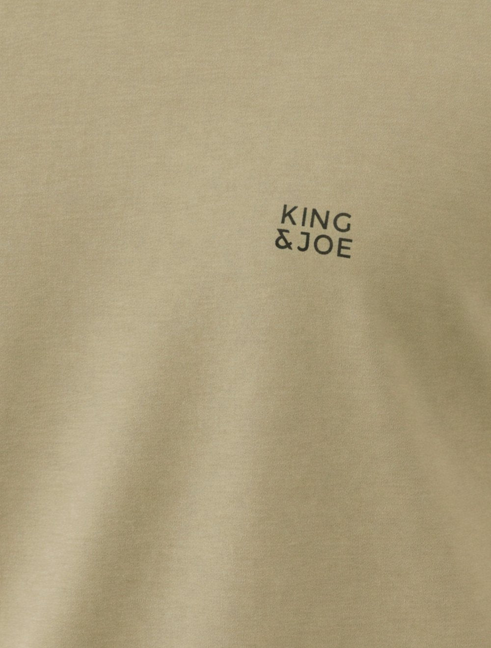 Camiseta King & Joe Masculina Basic Small Dark Logo Cáqui