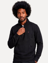 Moletom Tommy Hilfiger Masculino Essential Terry New Half Zip Preto
