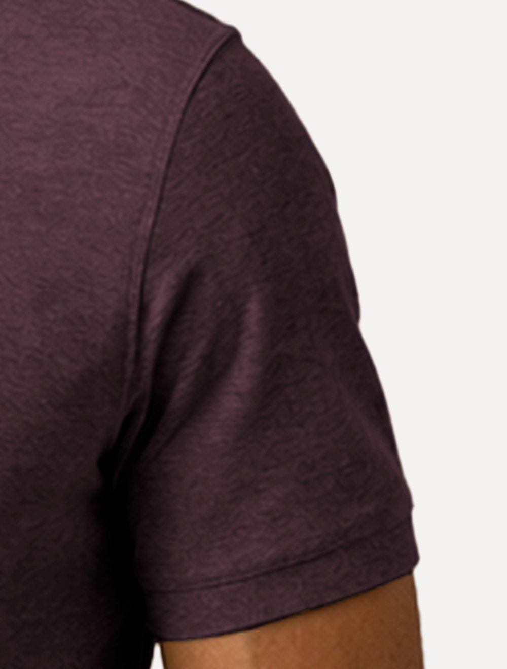 Polo Dudalina Masculina Piquet Basica Logo Bordado Roxo Escuro