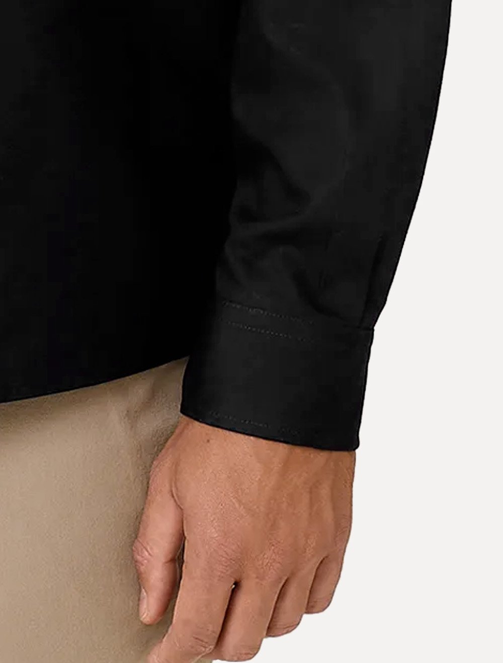Camisa Dudalina Masculina Comfort Superfine Cotton Mono Logo Preta