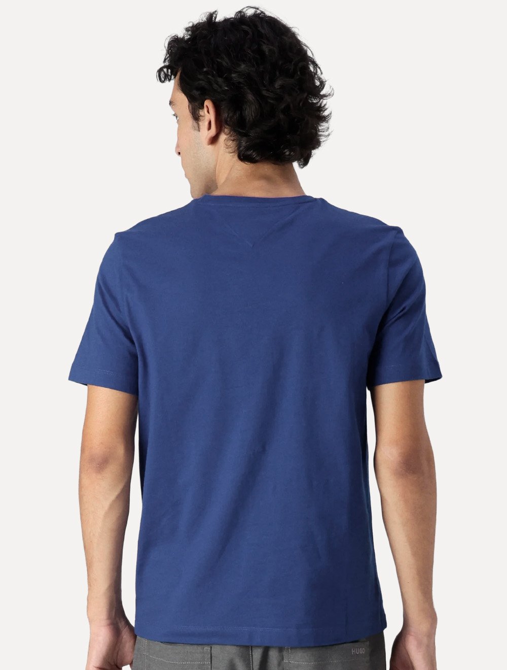 Camiseta Tommy Hilfiger Masculina Essential Cotton Azul Escuro