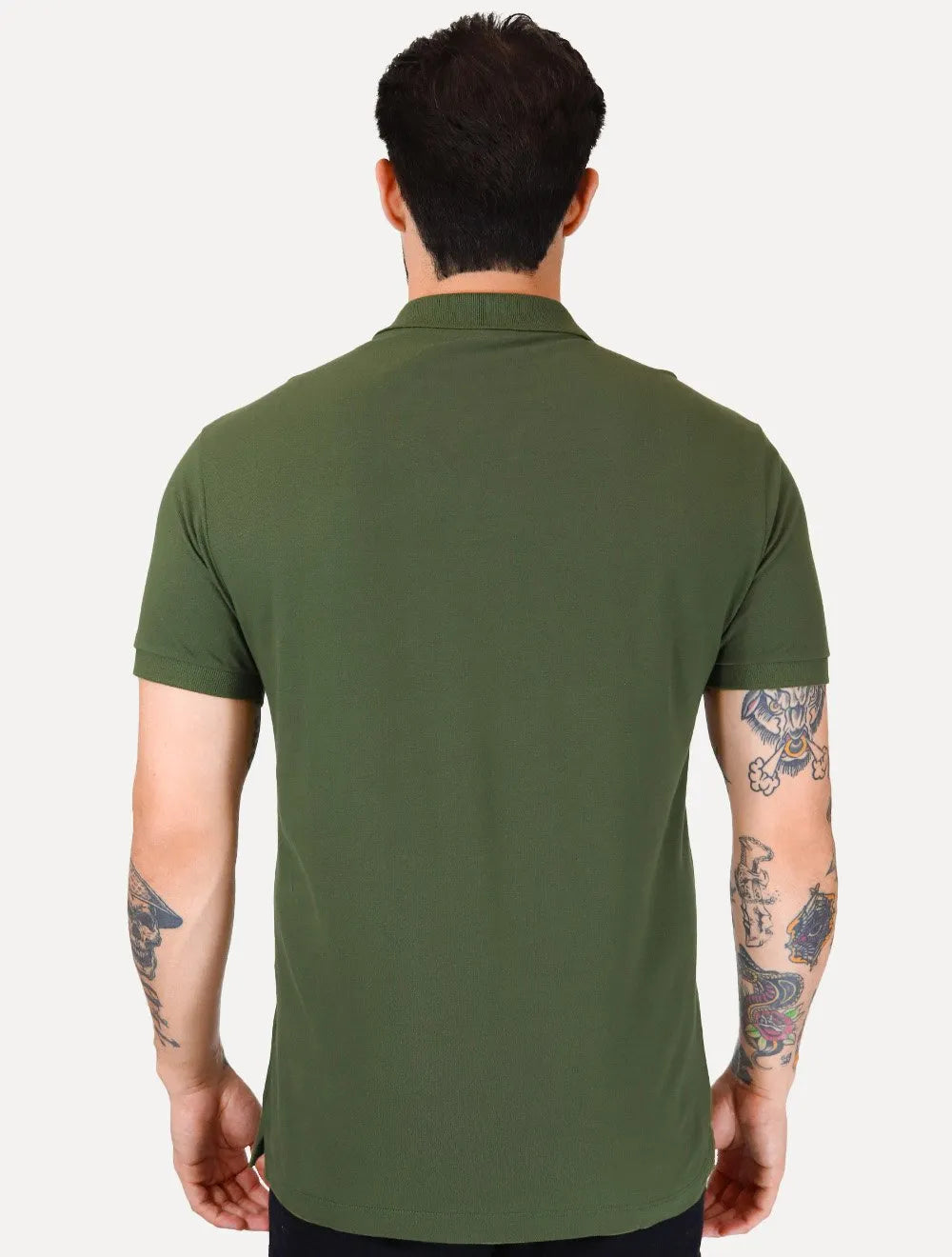 Polo Aramis Masculina Piquet Basic Mono Verde Militar
