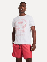 Short Reserva Masculino D'Água Beachwear Texture Vermelho Cereja