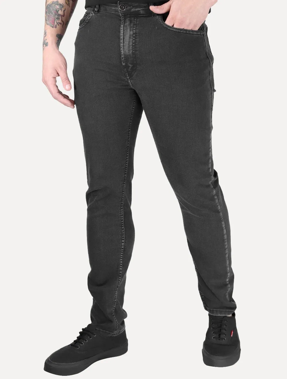 Calça Ellus Jeans Masculina Slim First Black Preto