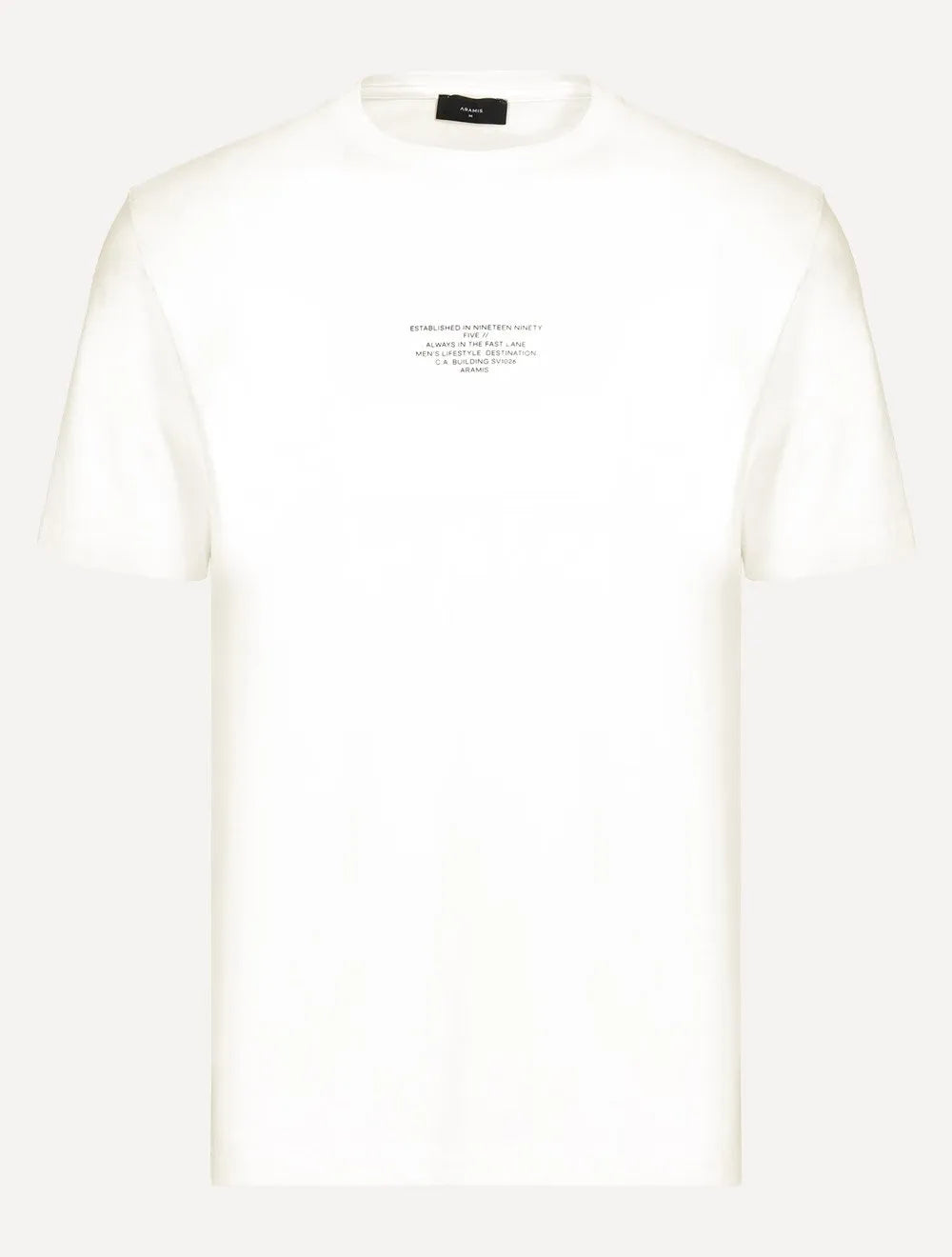 Camiseta Aramis Masculina Regular Minimal Established Off White