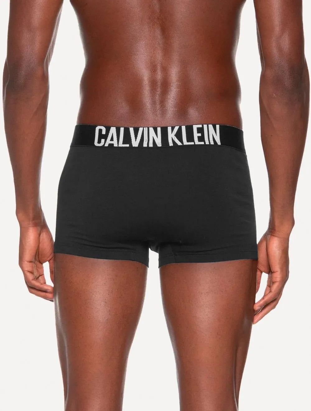 Cueca Calvin Klein Trunk Recycled Intense Power Branca Preta Mescla Pack 3UN