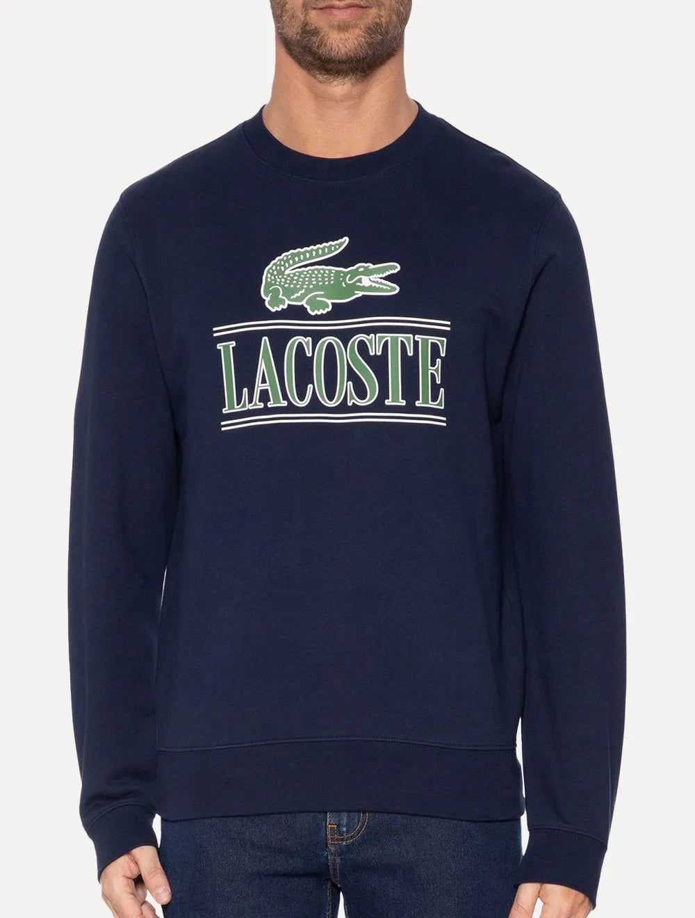 Moletom Lacoste Masculino Cotton Plush Branded Jogger Azul Marinho
