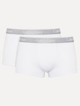 Cueca Calvin Klein Low Rise Trunk Print Branca Pack 2UN