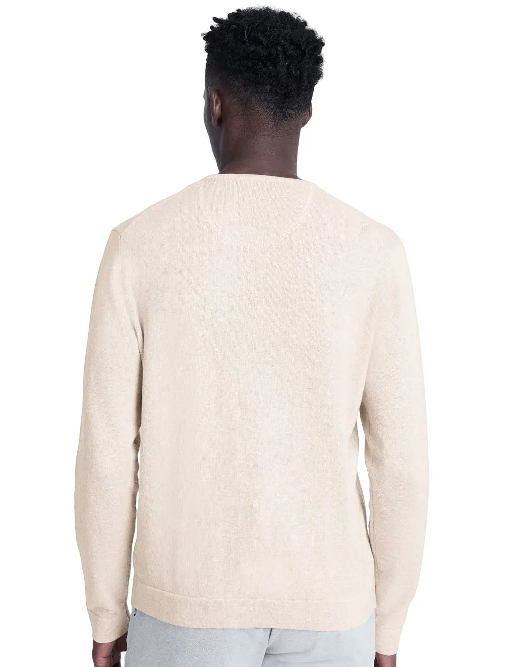 Suéter Aramis Masculino Tricot Crewneck Areia