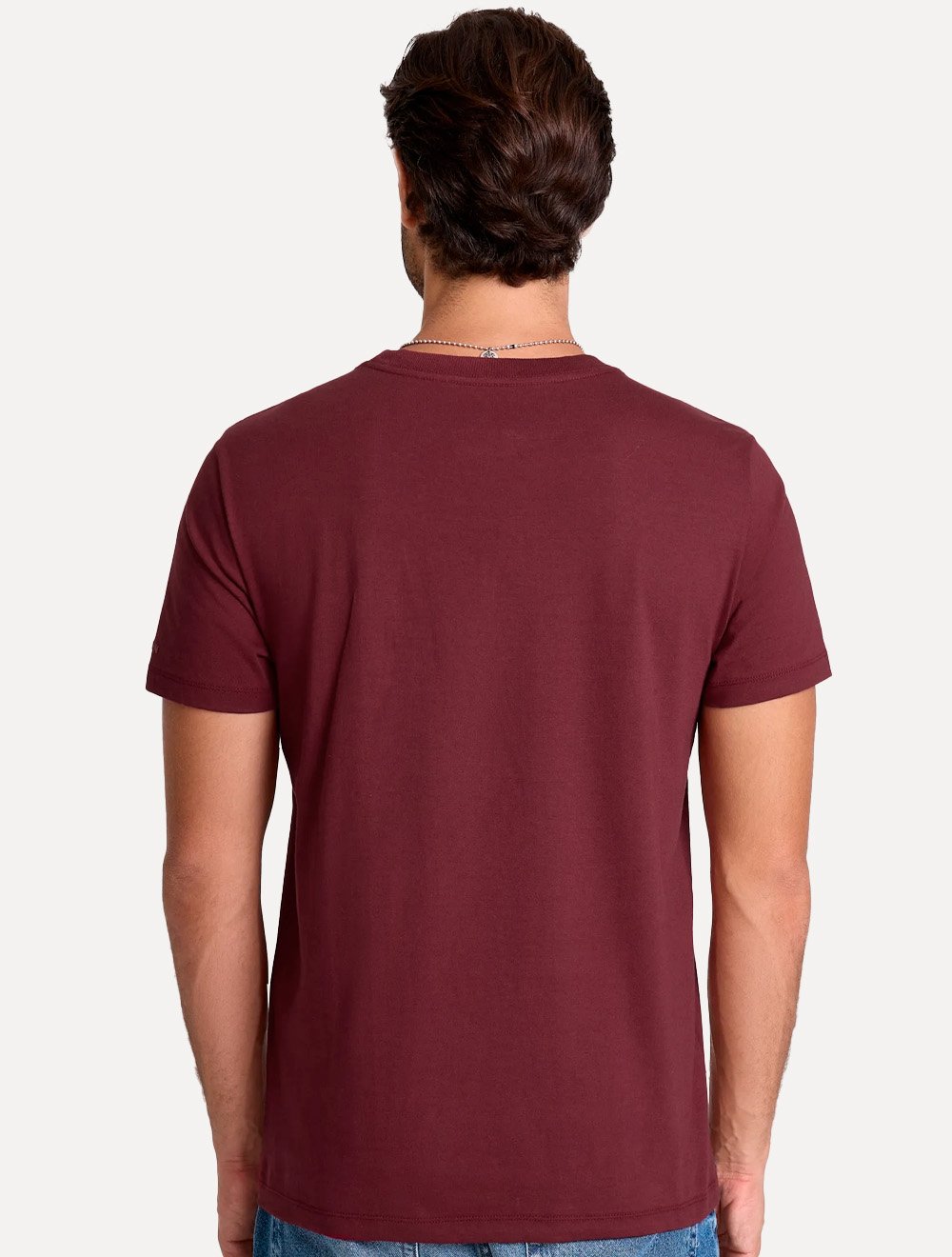 Camiseta John John Masculina Slim Fit Simple Vinho