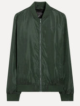 Jaqueta Ellus Masculina Nylon Light Bomber Pocket Verde Escuro