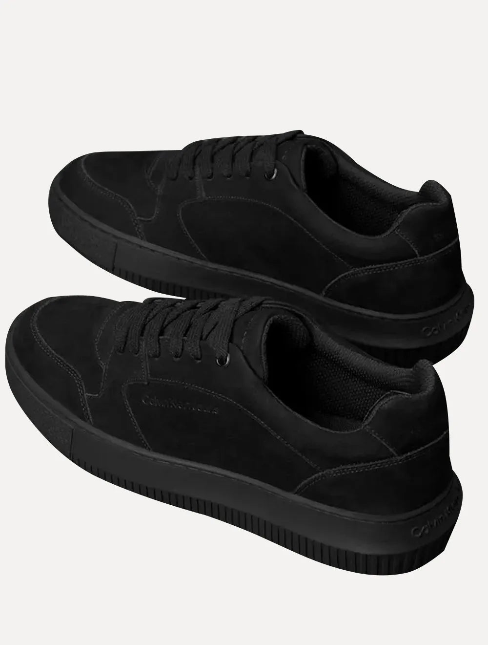 Tênis Calvin Klein Masculino Couro Chunky Unicolor Preto
