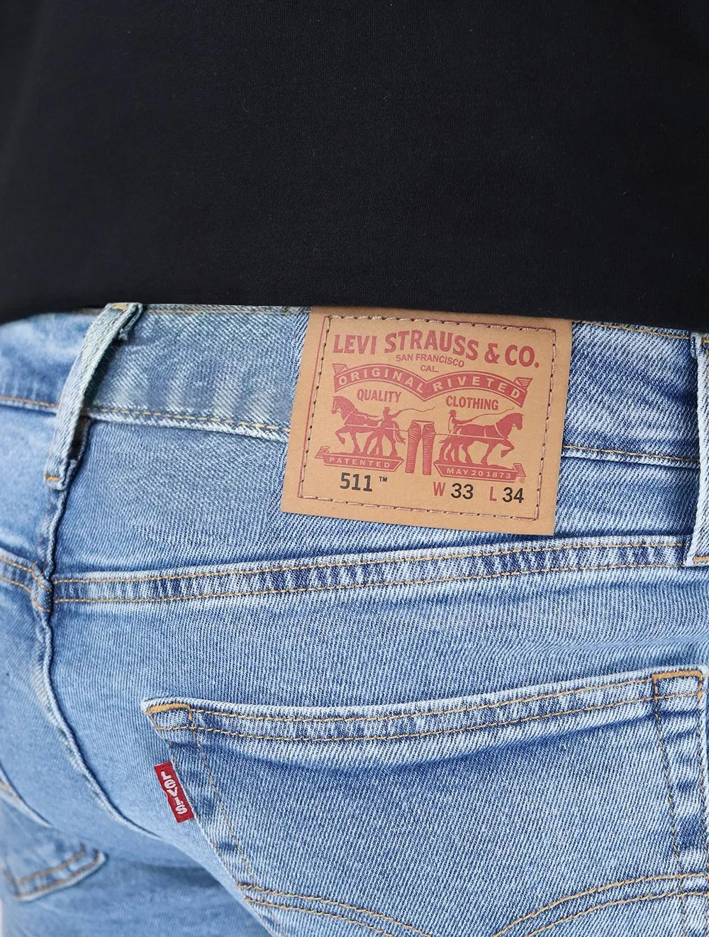 Calça Levis Jeans Masculina 511 Slim Light Blue Clara